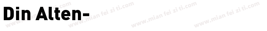 Din Alten字体转换